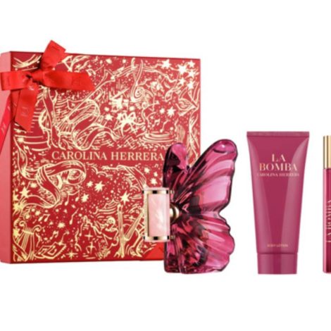 Inicio set perfume la bomba edp mujer 80 ml + loción corporal 100 ml + edp 10 ml