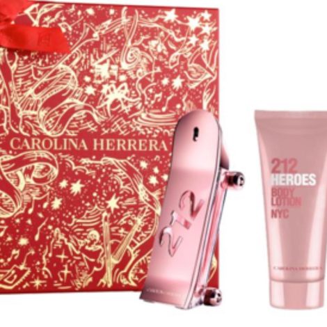 Inicio set perfume 212 heroes edp for her mujer 80 ml + loción corporal for her 100 ml + edp 10 ml