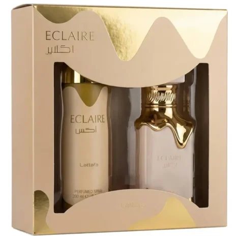 lattafa set eclaire edp 100 ml + perfume spray 200 ml